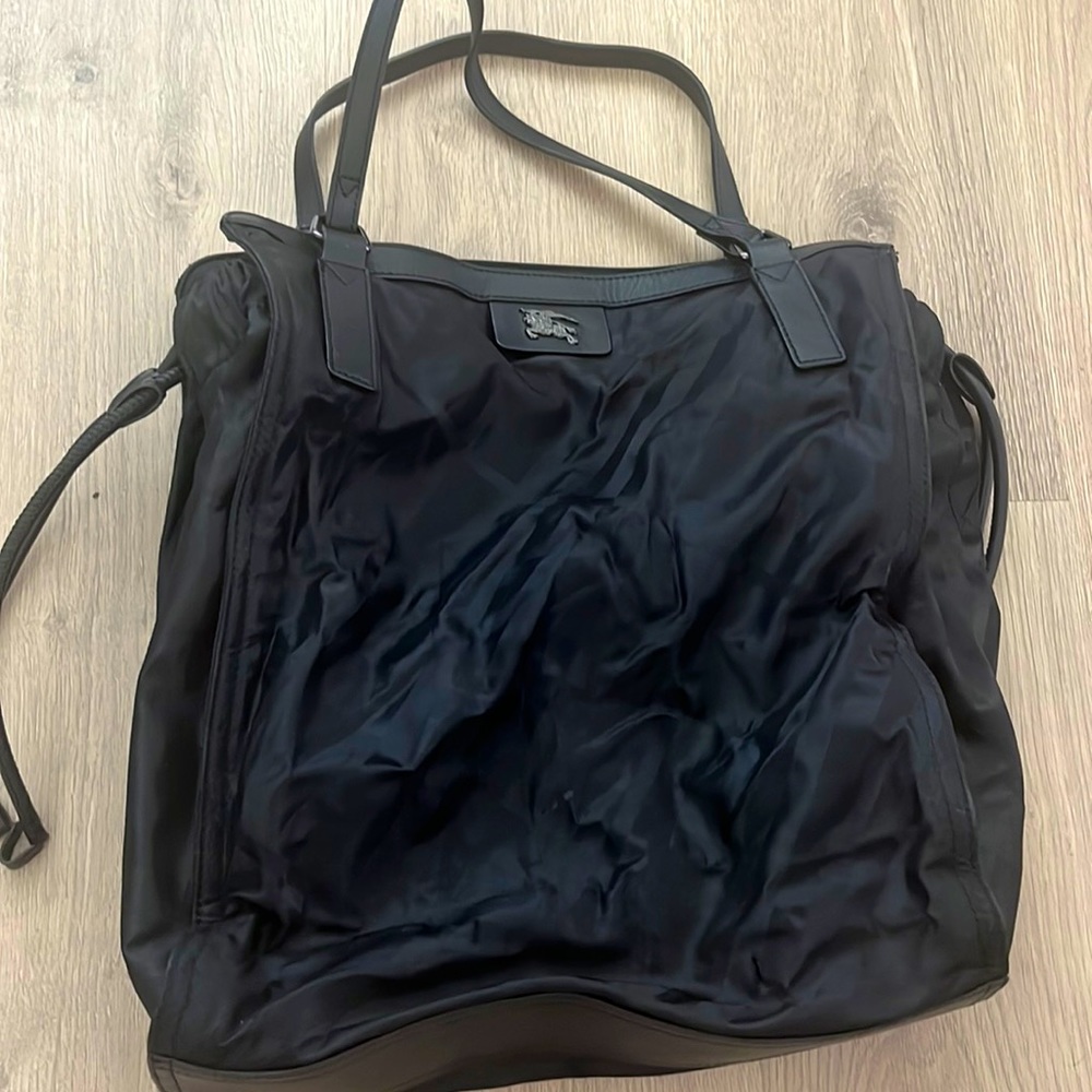 Burberry Black Checkered Tote